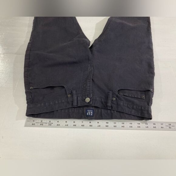 Gap Jeans Men’s 31x30 Black Slim Straight Leg Twill Stretch Casual Preppy Pants - Picture 10 of 13